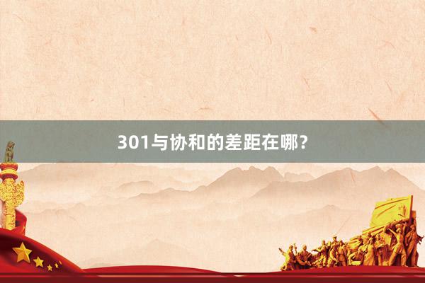 301与协和的差距在哪？